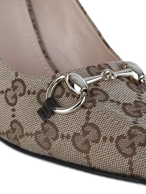 Gucci Horsebit patterned pumps - Neutrals