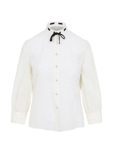 Valentino Garavani Daisy Sangallo shirt - Neutrals - zdjęcie produktu nr 1
