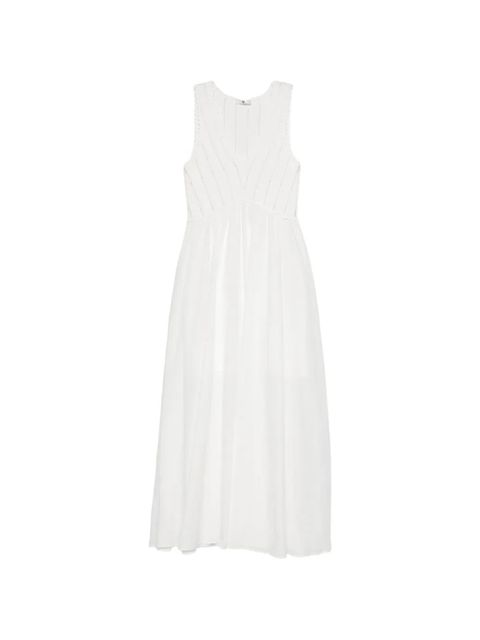 TWINSET V-neck midi dress - White - zdjęcie produktu nr 1