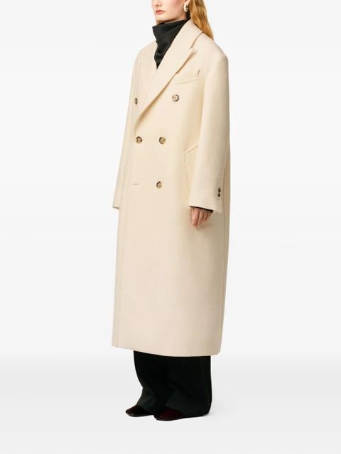 AMI Paris double-breasted wool coat - Neutrals - zdjęcie produktu nr 2