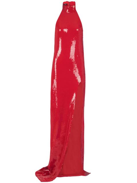 Balmain sequined maxi dress - Red - zdjęcie produktu nr 1