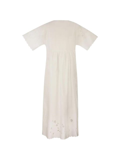 Weekend Max Mara embroidered V-neck dress - White - zdjęcie produktu nr 2