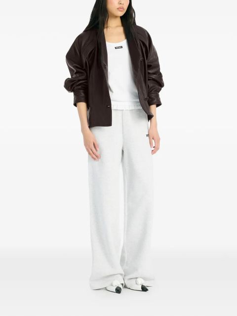 ROTATE BIRGER CHRISTENSEN logo-embroidered track pants - Brown