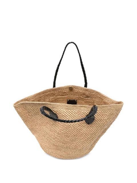 DRAGON DIFFUSION Brunella woven tote bag - Neutrals