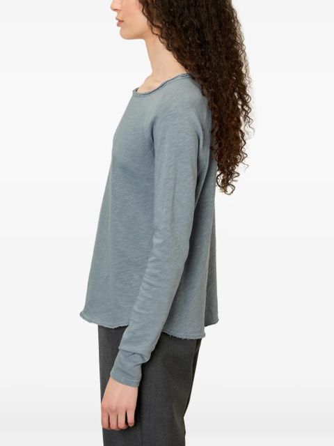 American Vintage long-sleeved boat-neck T-shirt - Blue