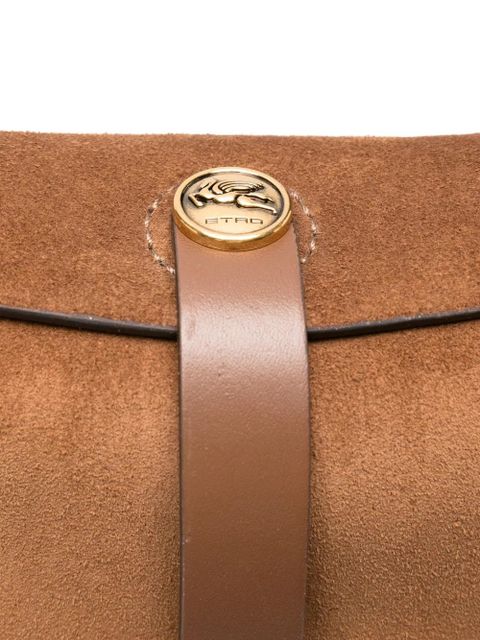 ETRO fringe-detail shoulder bag - Brown