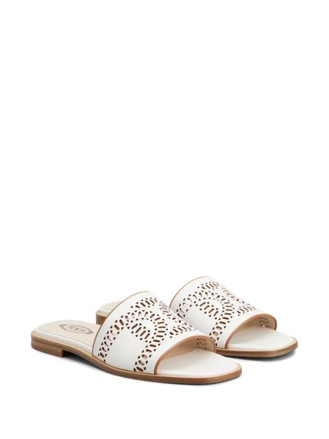 Tod's laser-cut leather sandals - White - zdjęcie produktu nr 2