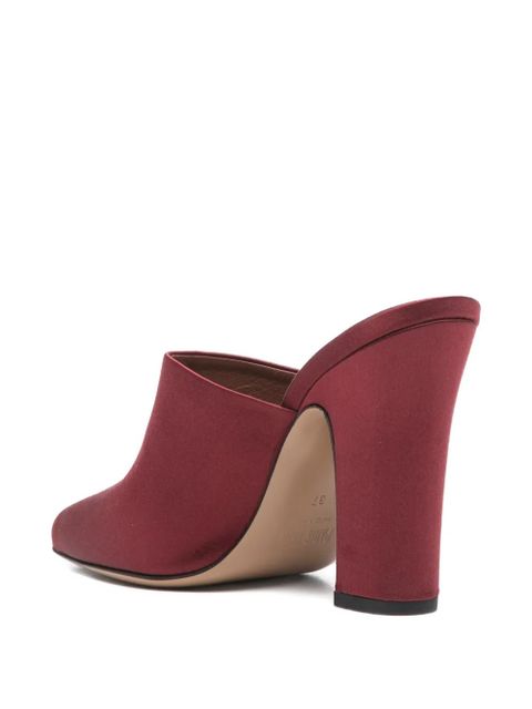 Paris Texas Rosie heeled mules - Red