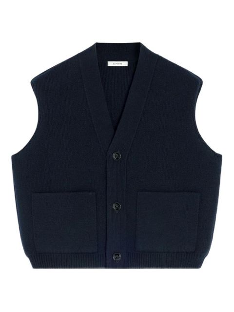 LEMAIRE patch-pocket V-neck cardigan - Blue - zdjęcie produktu nr 1