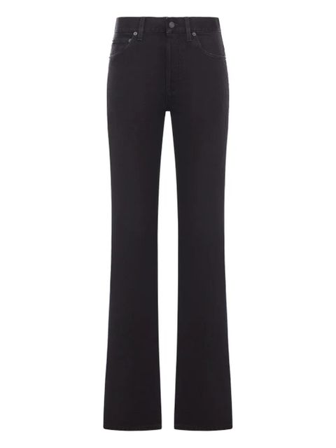 Saint Laurent logo-patch jeans - Black - zdjęcie produktu nr 1