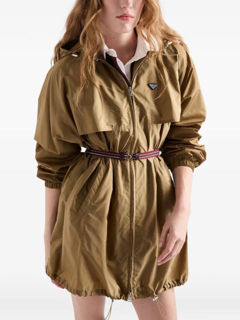 Prada lightweight Re-Nylon raincoat - Brown