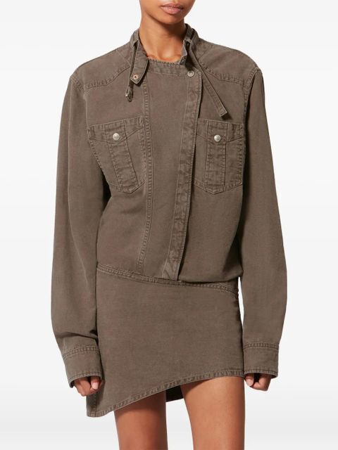 MARANT ÉTOILE Nouria patch-pocket mini dress - Brown