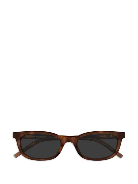 Saint Laurent Eyewear oval-frame tortoiseshell sunglasses - Brown - zdjęcie produktu nr 1