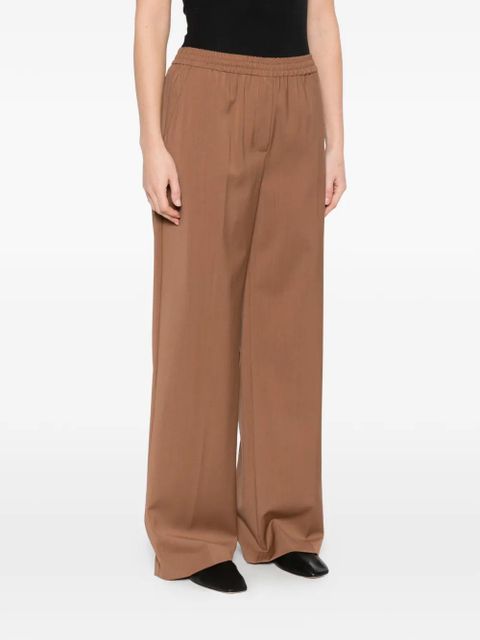 Weekend Max Mara elasticated wide-leg trousers - Brown