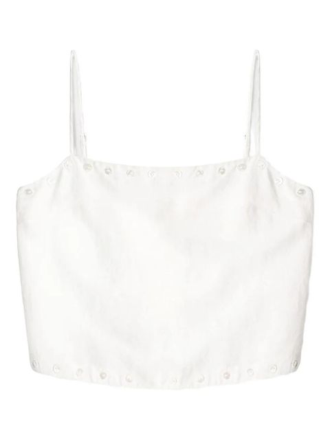 STAUD Kirra button-detail top - White - zdjęcie produktu nr 1