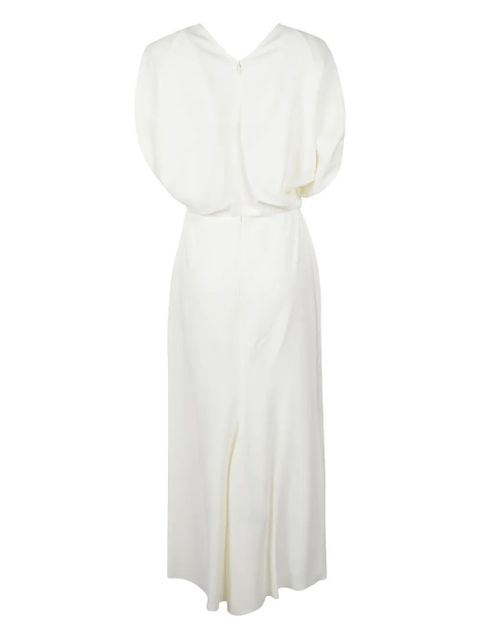 Victoria Beckham V-neck midi dress - White