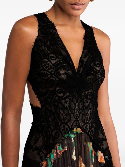 ETRO floral print dress - Black