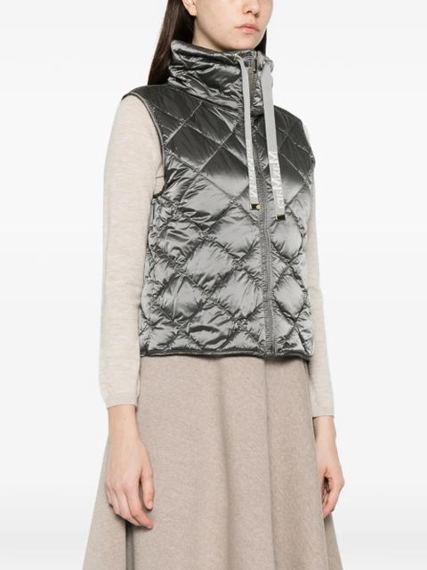 Max Mara The Cube quilted sleeveless gilet - Grey