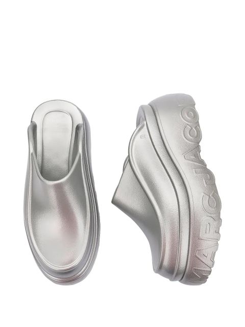 Marc Jacobs x Melissa logo-embossed mules - Silver