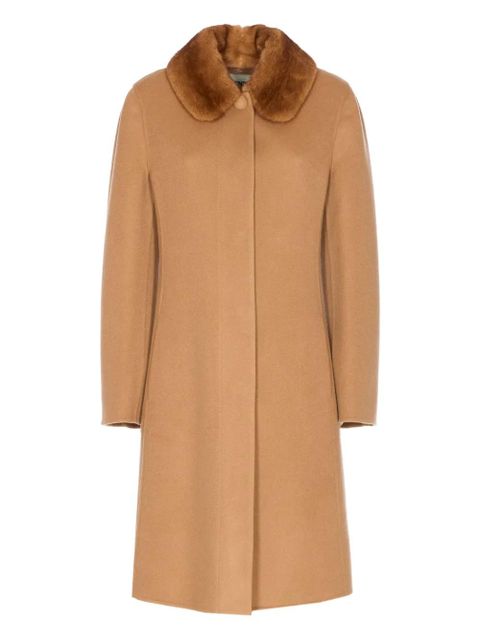 FENDI fur-collar coat - Brown - zdjęcie produktu nr 1