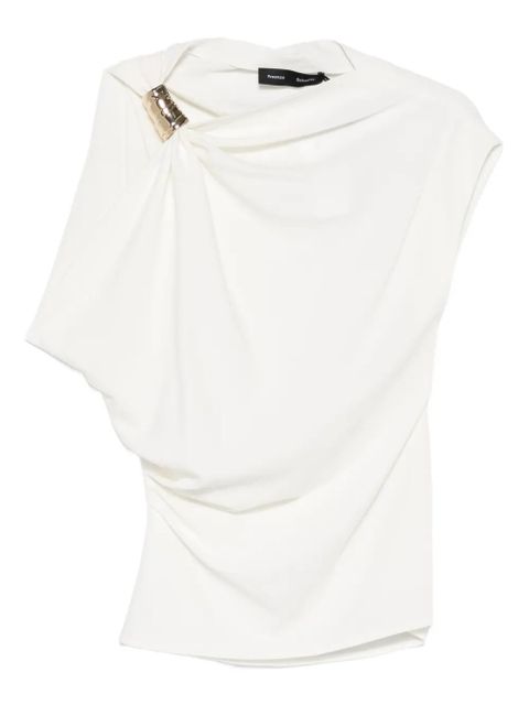 Proenza Schouler draped ring-detail blouse - White - zdjęcie produktu nr 1