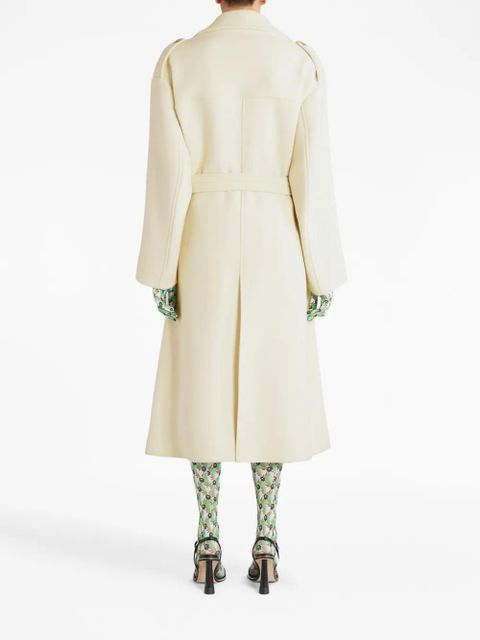 ETRO belted-waist double-breasted coat - Neutrals