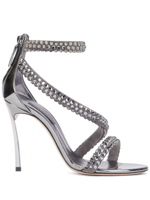Casadei 100mm Alice Blade Maxi sandals - Silver