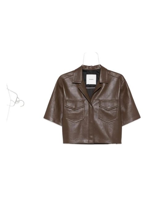Nanushka Maisie patch-pocket shirt - Brown