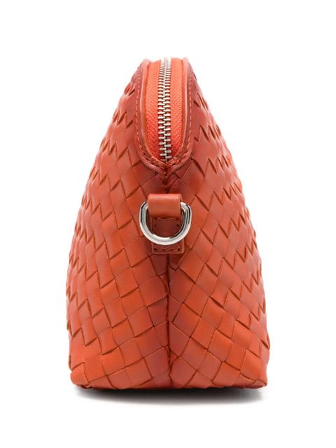 DRAGON DIFFUSION Chunky Fellini woven clutch bag - Orange