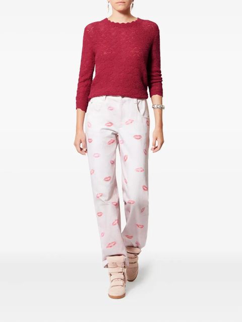 MARANT ÉTOILE Leonette scalloped pullover - Pink - zdjęcie produktu nr 2