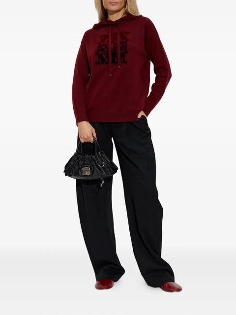Max Mara logo-detail hooded sweater - Red - zdjęcie produktu nr 2