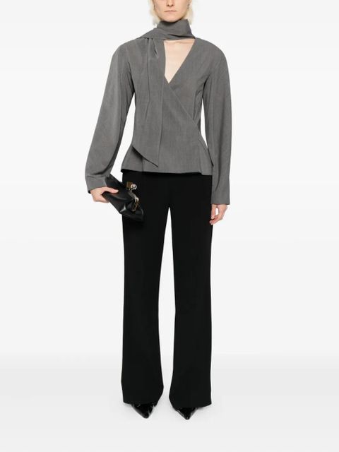 Jacquemus Chale blouse - Grey - zdjęcie produktu nr 2