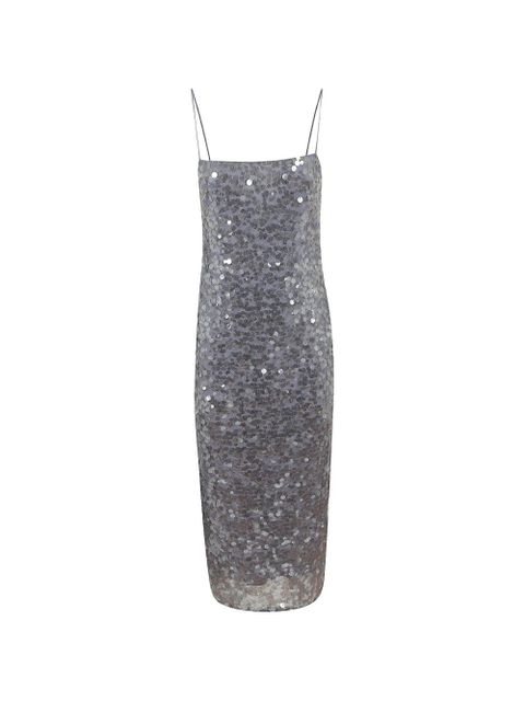 Lauren Ralph Lauren sequin-embellished spaghetti-strap dress - Blue - zdjęcie produktu nr 1