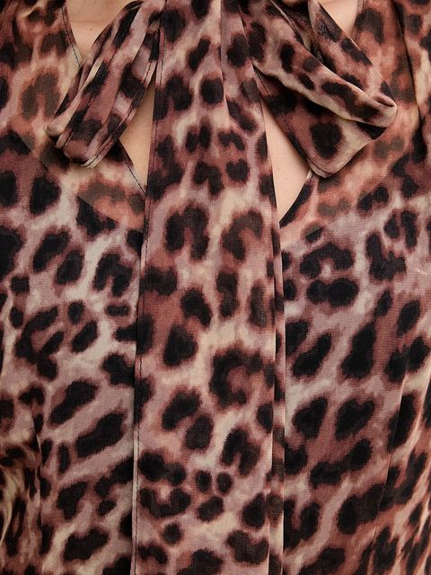 Dkny sukienka kolor brązowy mini rozkloszowana DD5G2M24