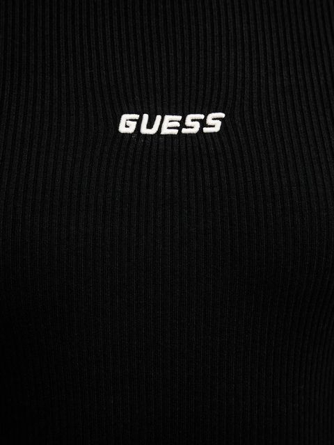 Guess sukienka FLAMINIA kolor czarny maxi dopasowana V5BK02 Z3JD2