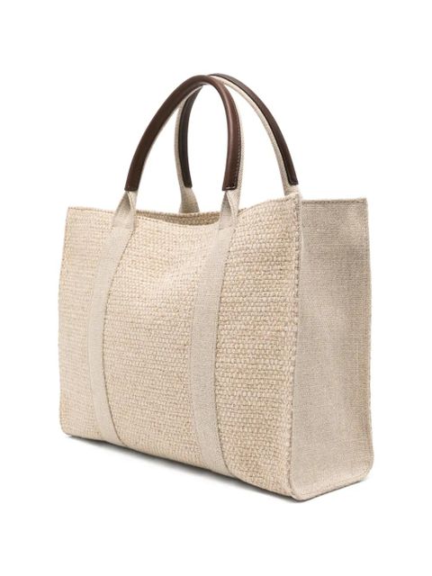 The Row Georgia woven tote bag - Neutrals