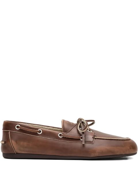 Miu Miu lace-up loafers - Brown - zdjęcie produktu nr 1
