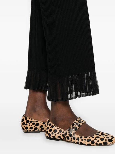 SANDRO ribbed trousers - Black