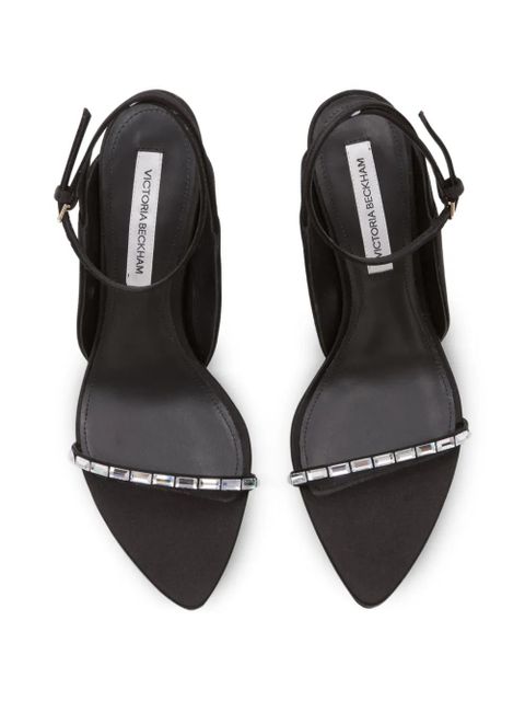 Victoria Beckham embellished stiletto sandals - Black