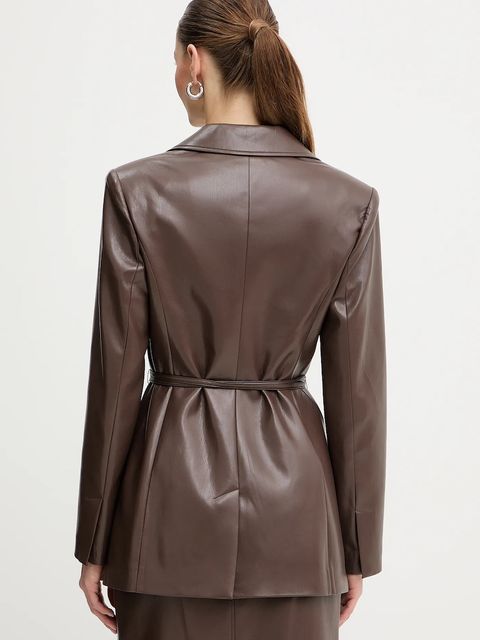 Marciano by Guess marynarka GLADYS kolor brązowy 5BGN04 7389A