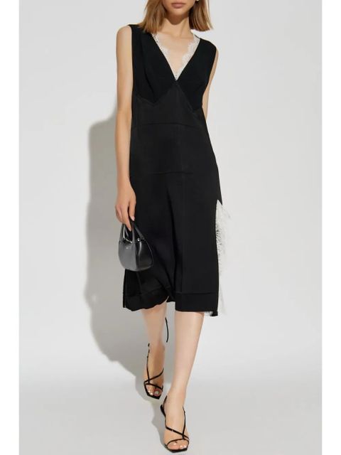Victoria Beckham v-neck dress - Black