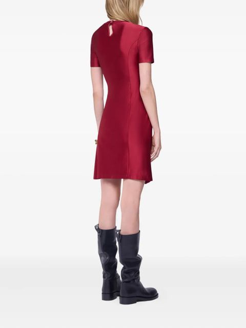 Rabanne ruched short-sleeve dress - Red - zdjęcie produktu nr 2