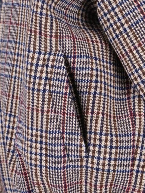 The Frankie Shop Baxter plaid-pattern bomber jacket - Grey