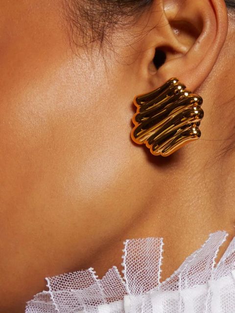 KHAITE Crema earrings - Gold