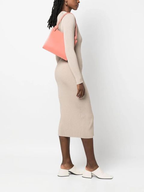 Jil Sander knot-detail leather tote bag - Pink