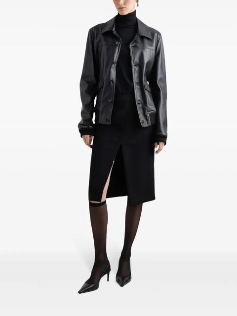 Dolce & Gabbana front-slit midi skirt - Black - zdjęcie produktu nr 2