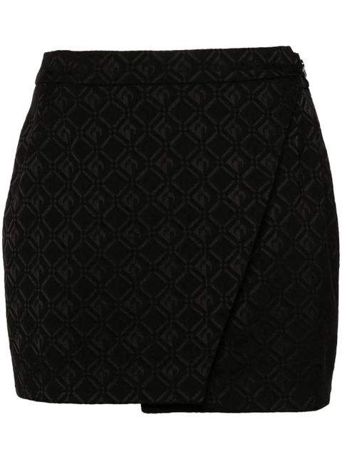 Marine Serre Moon Diamont jacquard miniskirt - Black - zdjęcie produktu nr 1