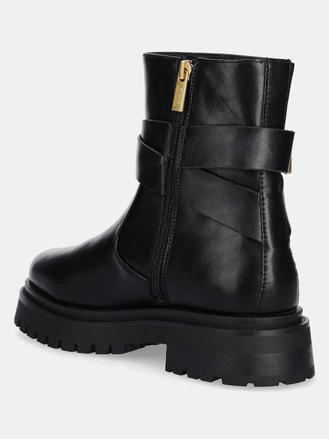 Steve Madden botki skórzane Lexs damskie kolor czarny na platformie 11003593