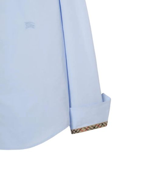 Burberry regular-fit cotton poplin formal shirt - Blue