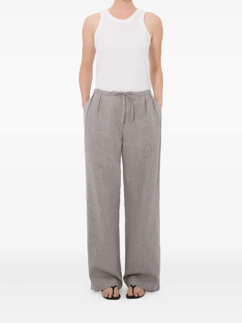 LouLou de Saison Clark pleated drawstring trousers - Grey - zdjęcie produktu nr 2